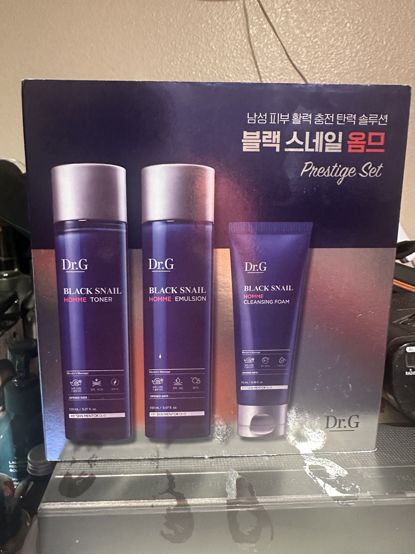 DR.G FOR MEN BLACK SNAIL PRESTIGE SET 