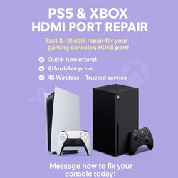 PS5/Xbox HDMI Port Repair