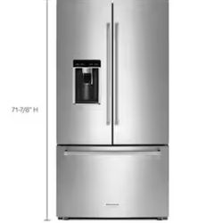 KitchenAid Counter-depth 23.8-cu ft French Door Refrigerator with Ice Maker