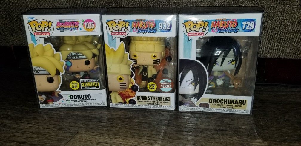 Naruto, Boruto, Orochimaru Funko pop 