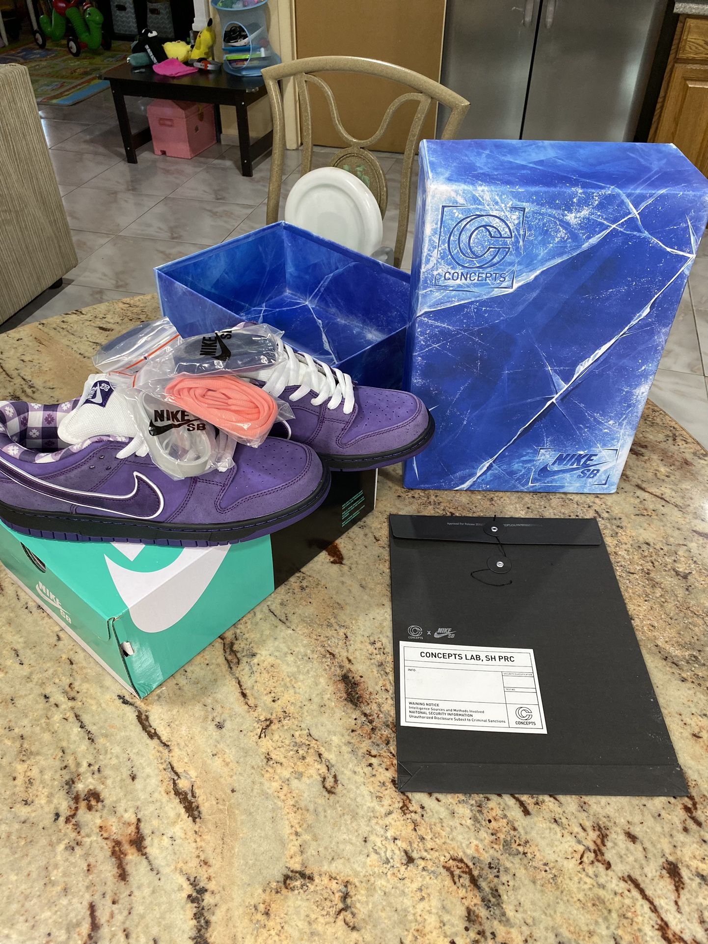 Nike SB Dunk Low Concepts “Purple Lobster” Special Box Size 11