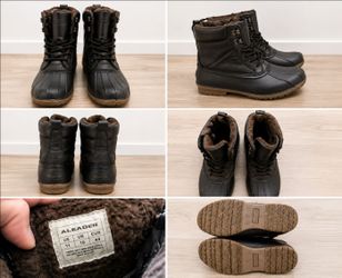 ALEADER Men's Winter Duck Boots – Size 11 – Waterproof – Fur Lined