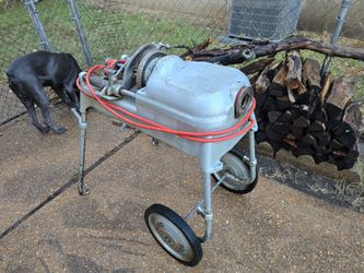 RIDGID Electric Pipe Threading Machine on Cart