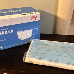 New Box Of 50 Face Mask BYD Care