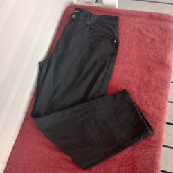 Denim Culture Mens Black Straight Leg Jean Denim  100% Cotton Size 44/32