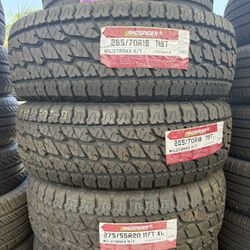 265/70/18 Landspider At 4 New Tires Installed And Balanced 40,000 Miles Warranty