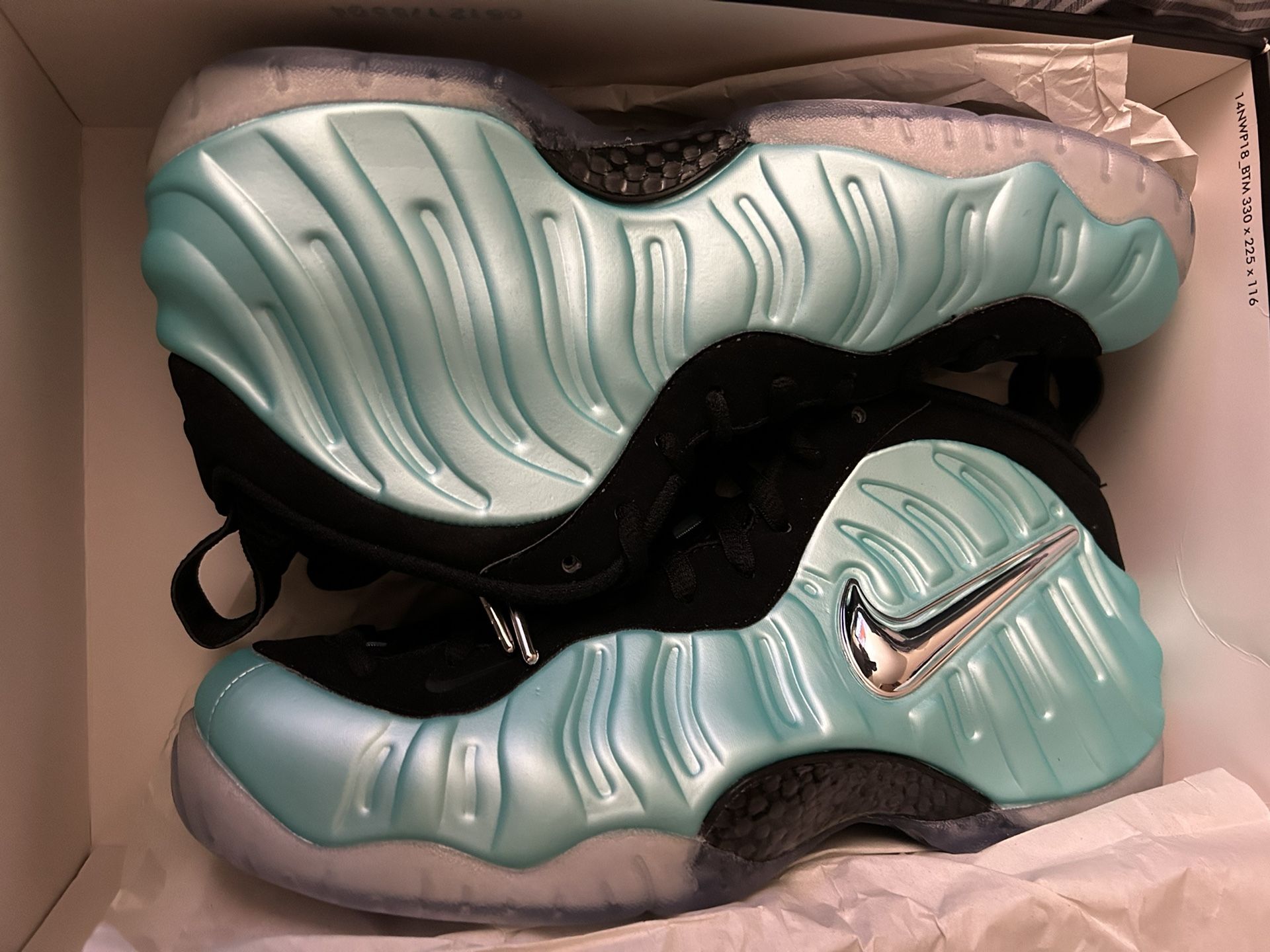 Nike Air Foamposite Pro Island Green Size 9.5