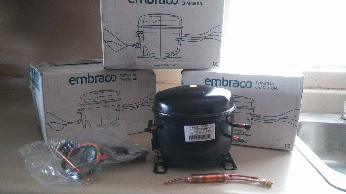 3 New Embraco EDG 60HLC Refrigerator Compressor Kits