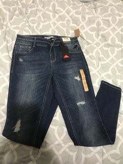 Girls mid rise jean leggings size 16 stretch