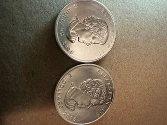 Canadian maple silver rounds