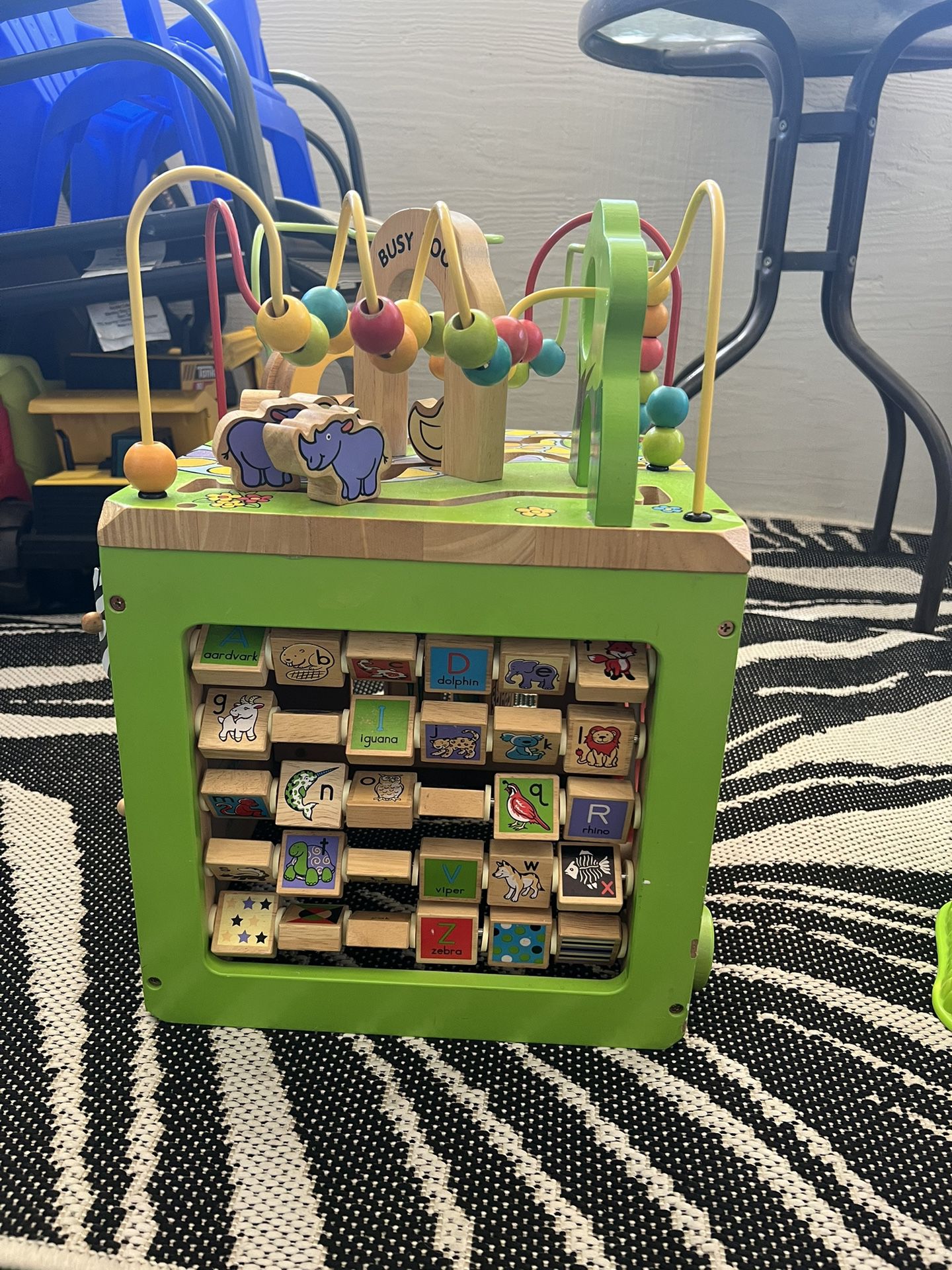 Baby Wooden Activity Cube