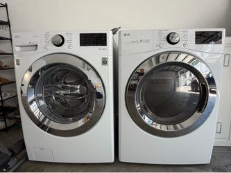 LG Front-Load Washer & Matching ELECTRIC Sensor Dry Dryer Set
