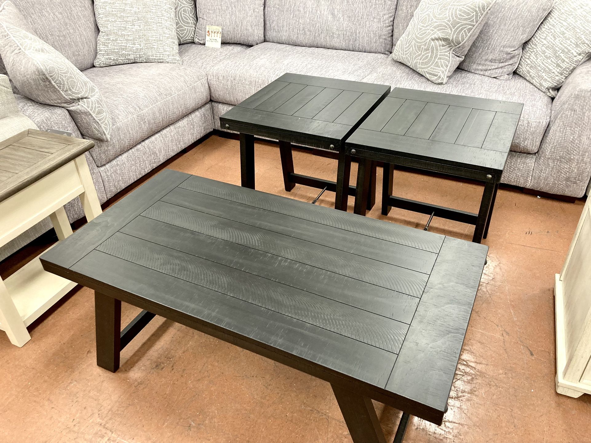 New Coffee Table & 2 End Tables