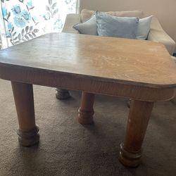 Antique Tiger Oak Dining Table 100+ Years Old