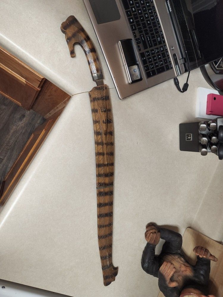 Old Phillipines Sword Wooden Sheath