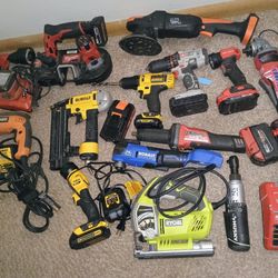 Huge Power Tools Lot Make Offer