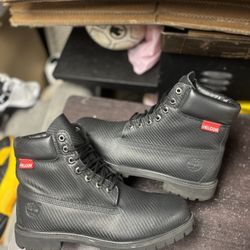 All Black Helcor Timberland Boots 