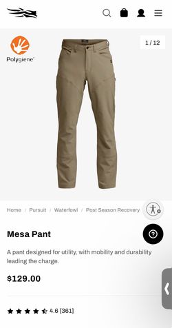 New Sitka Mesa Pant (34x32)
