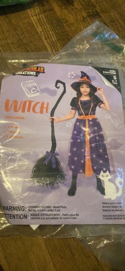 Witch costume size S 5-7