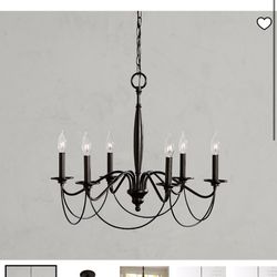 Pottery Barn Graham Iron Chandelier (24”)