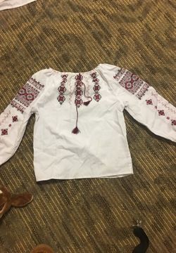 Ukrainian shirts for a boy and a girl size 6-7