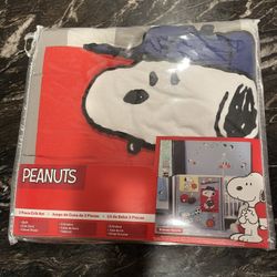 Snoopy 3 Piece Crib Set