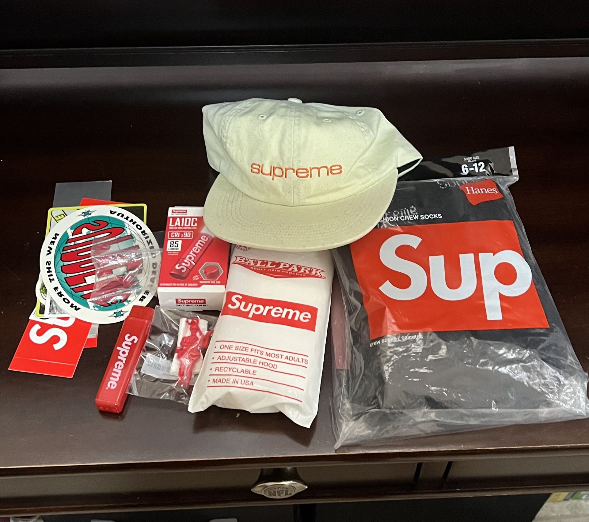 Supreme Hat And Accessories Lot