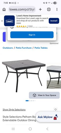 Dining Table, Outdoor, Expandable, NEW