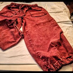 SHEIN Women's Burgundy and Red Trousers(75201)11