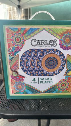 Carlos Santana 4 piece Salad plates