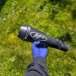 M4 slip on exhaust off of 2007 gsxr-1000