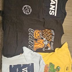 5 Van's Kids Shirts