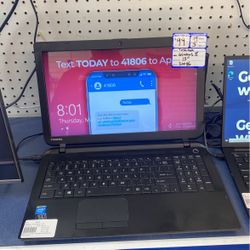 Toshiba Laptop 15” 500gb 