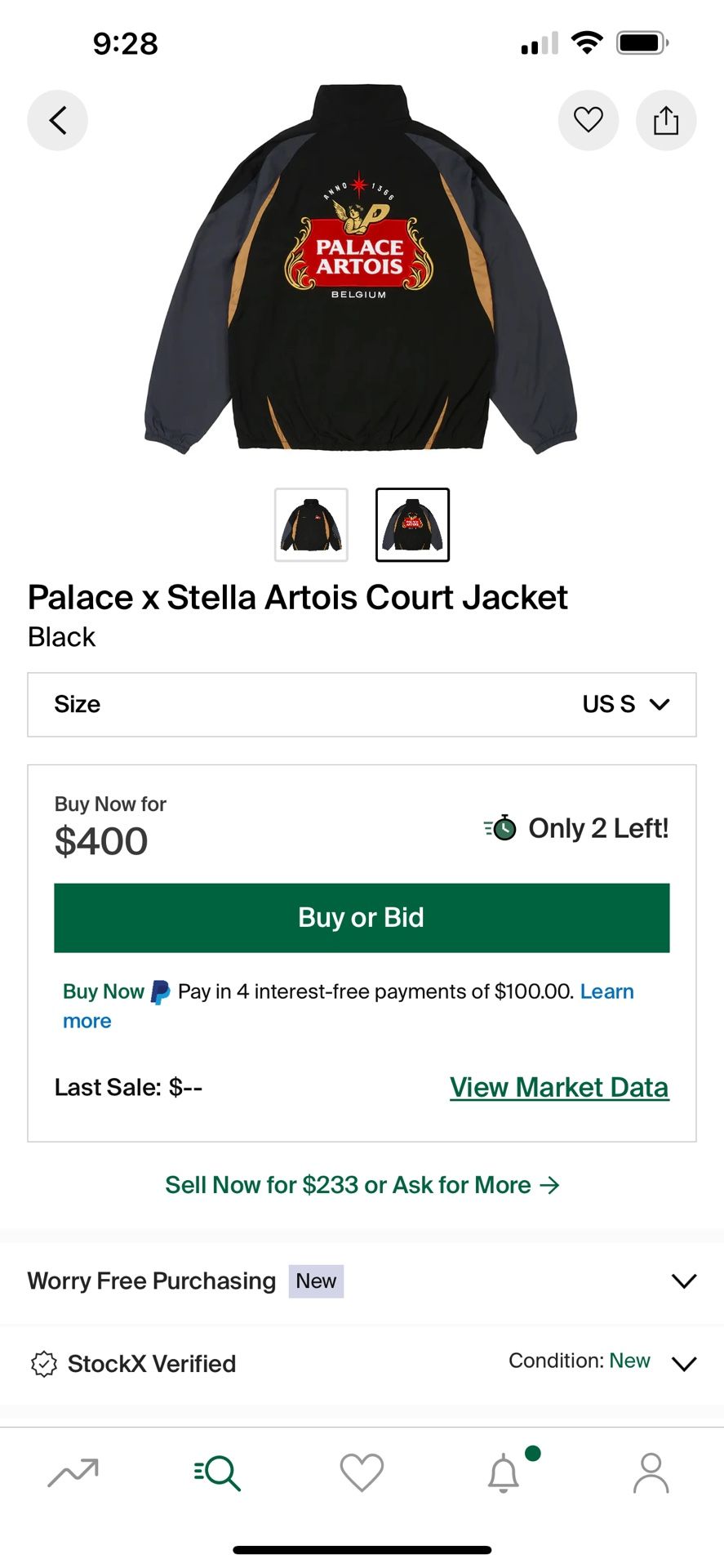 Palace x Stella Artois Court Jacket