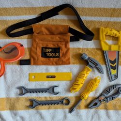 Tuff Tools Pretend Tool Set With Adjustable Tool Belt