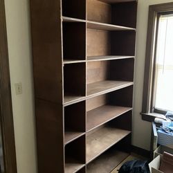 2 high quality wood Book shelves delivery availeable upon request