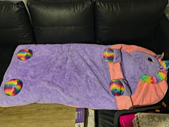 Purple sleeping bag