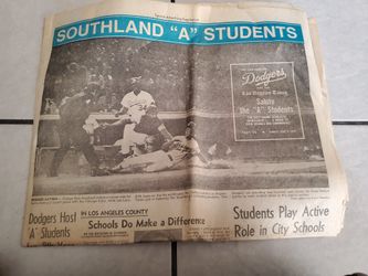 1975 LA DODGERS NEWSPAPER