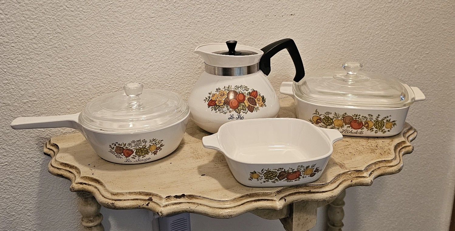 Vintage Corning Ware Spice Of Life Set