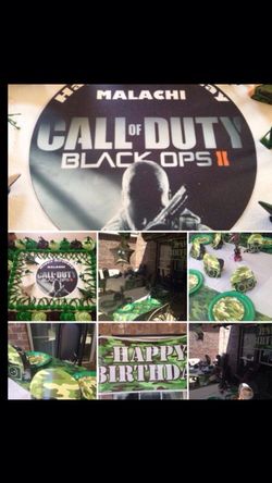 Black ops birthday party theme