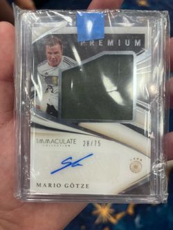 Mario Götze Immaculate Collection Premium Auto Patch Card 28/75