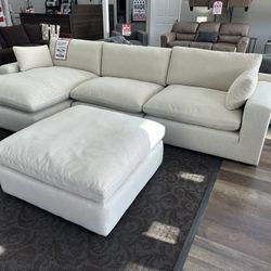 Ultra Plush Sectional With Ottoman 