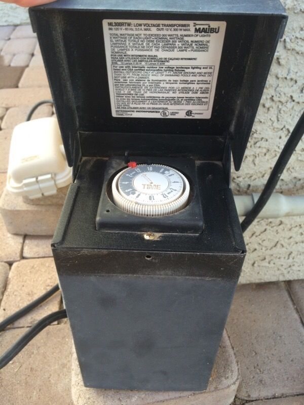 Intermatic ML300RTW Malibu 300-Watt Power Pack with Timer and Ground Shield