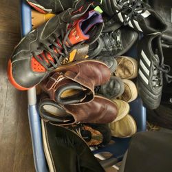 Basket Full Of Mens Designer Shoes