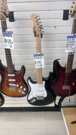 Fender squire strat guitar