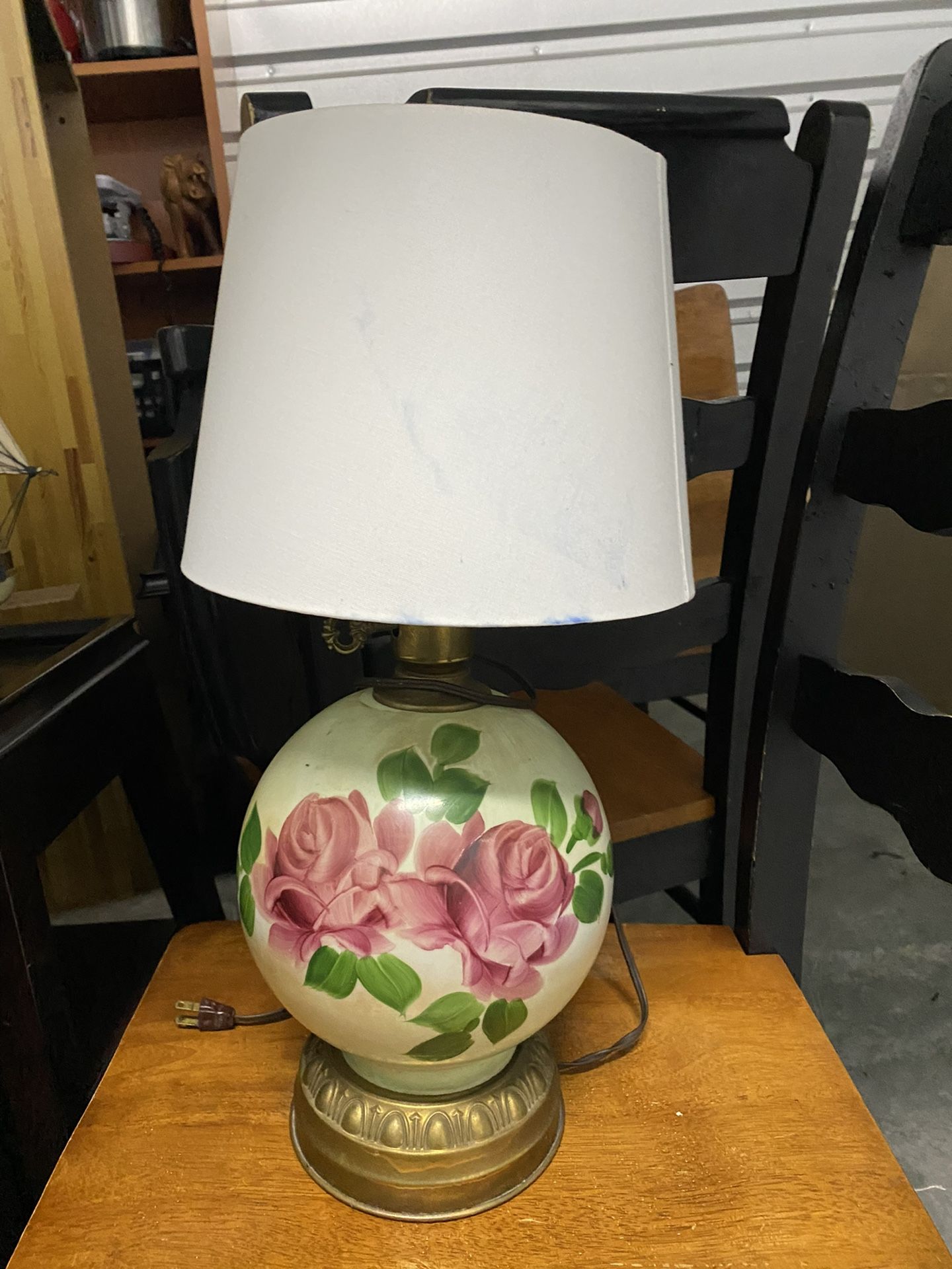 Vintage Flower Lamp