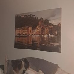 Venice Looking Boat Ocean Wall Painting  Big $20obo