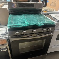 Stove Gas Range Samsung 5 Burner Stainless Steel 30”