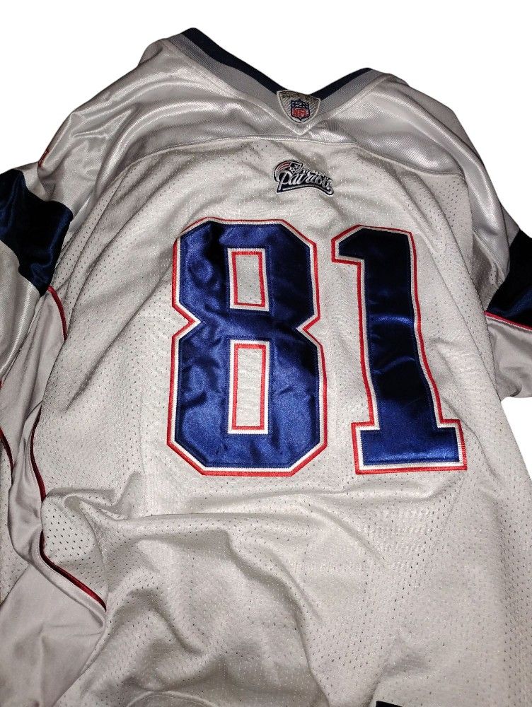 On field Reebok Randy Moss New England Patriots Jersey Size 54