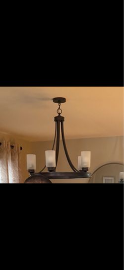 Bronze Wheel Light fixture